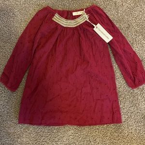 Cupcakes and pastries Burgundy Girl’s dress